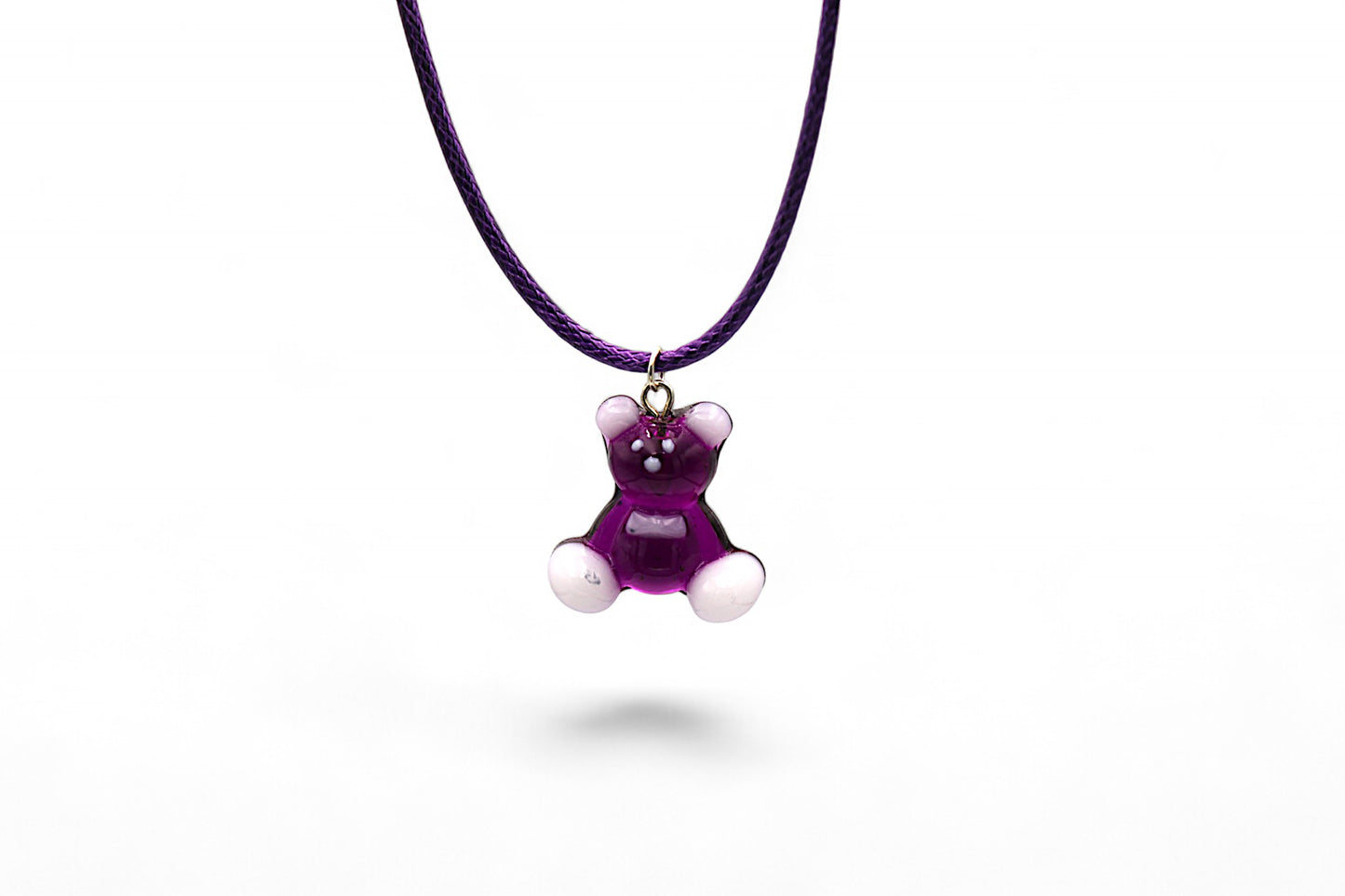 Ourson Violet et Blanc