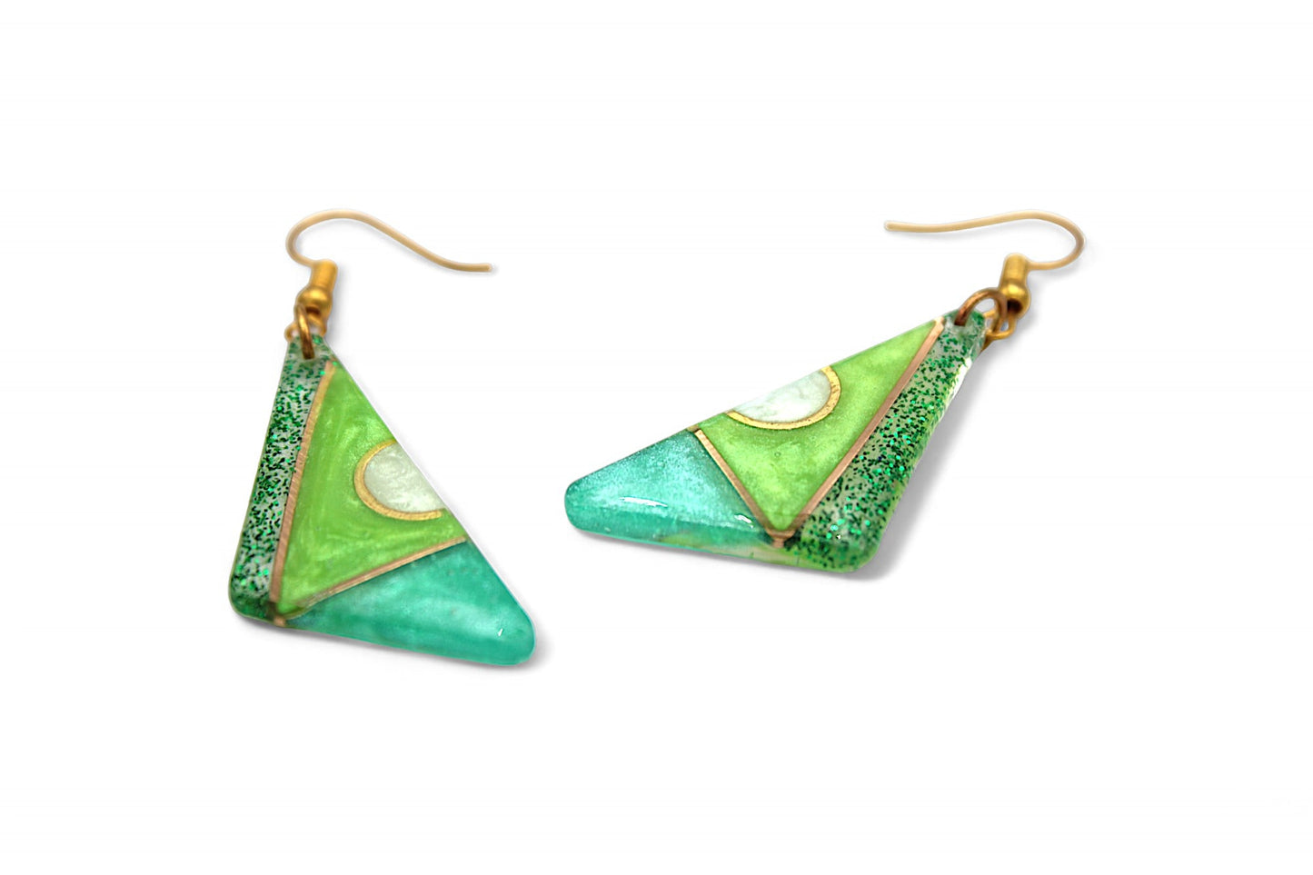 Losange et Triangle - Tons Verts