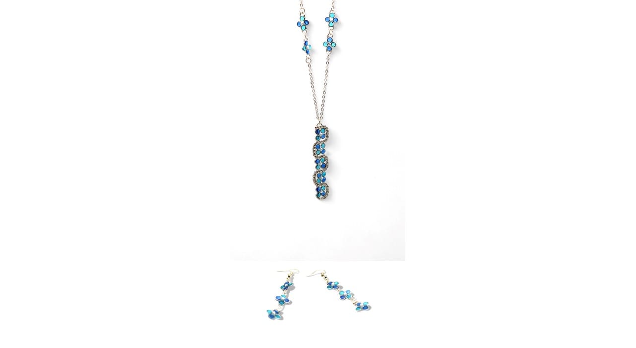 "Fleur de Cristal Bleu"
