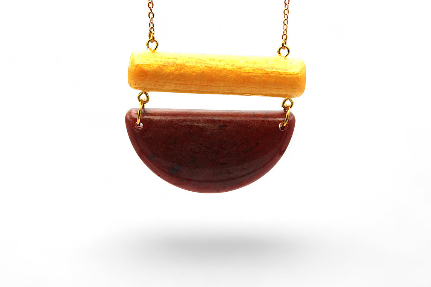 Parure Marron et Or