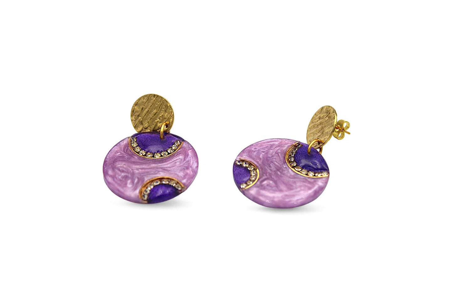 "Rose et violet scintillant"