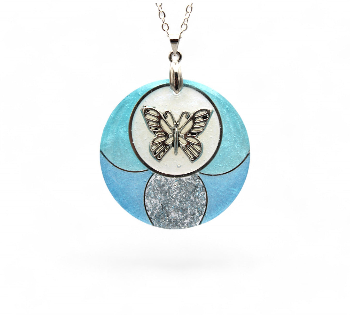 Blue Glitter Butterfly