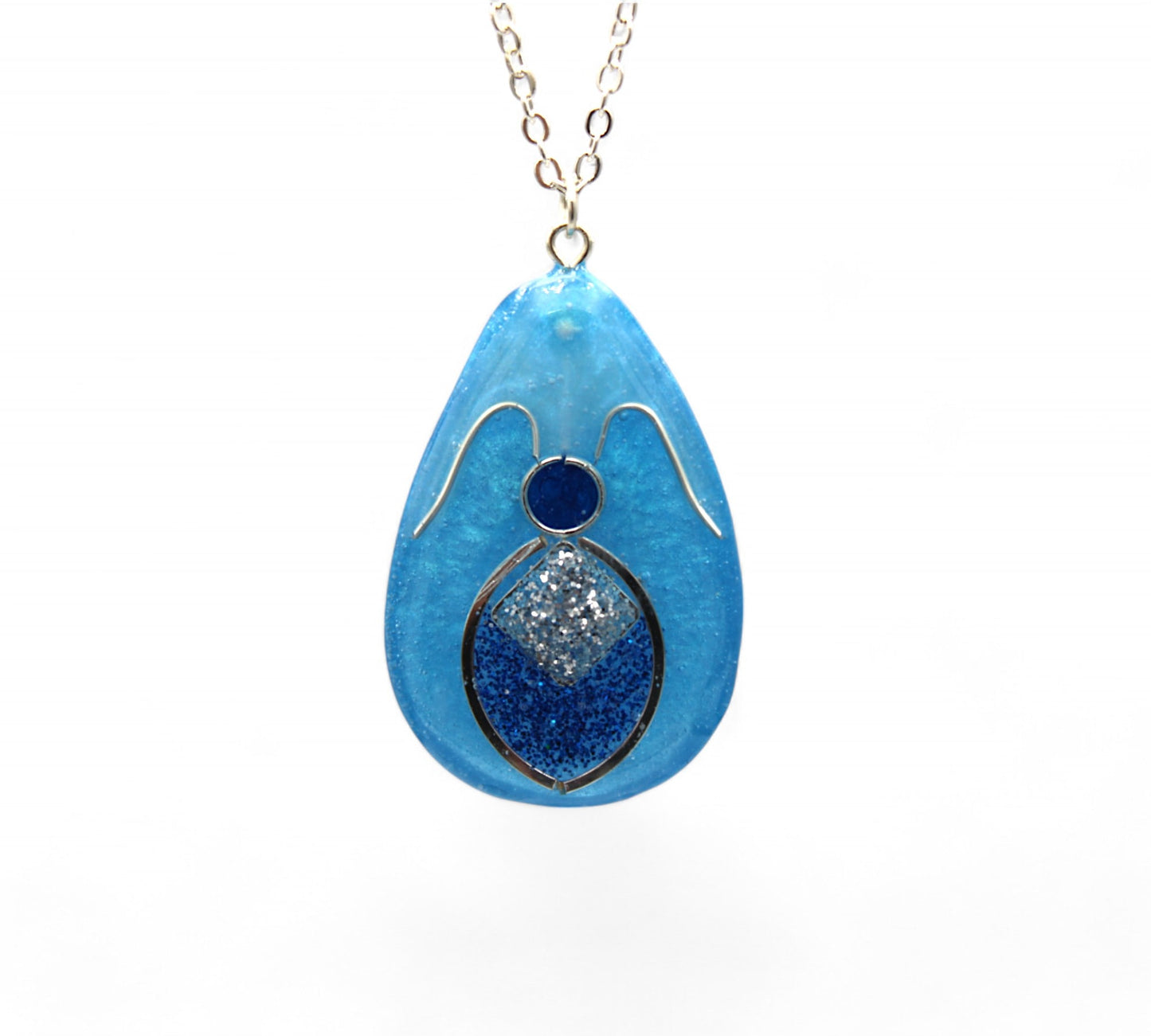 "Insecte Bleu et Argent"