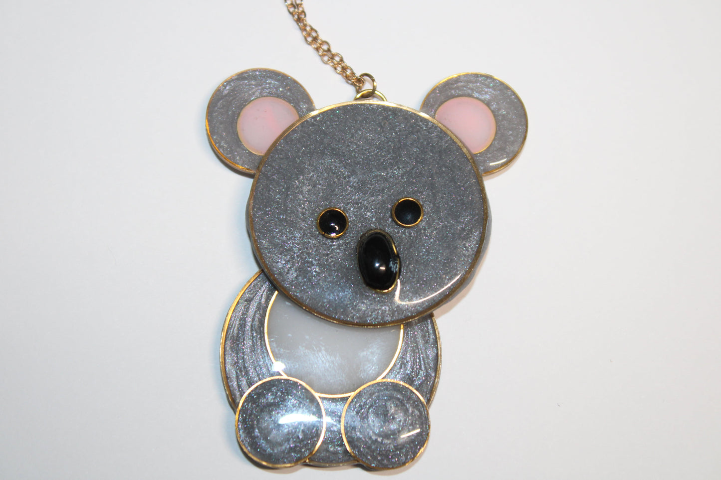 Parure Koala Amovible – Collier & Boucles d'Oreilles