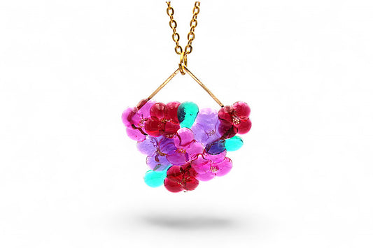Fleurs roses et violettes