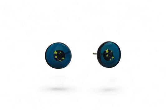 Clou d'oreilles bleu nuit