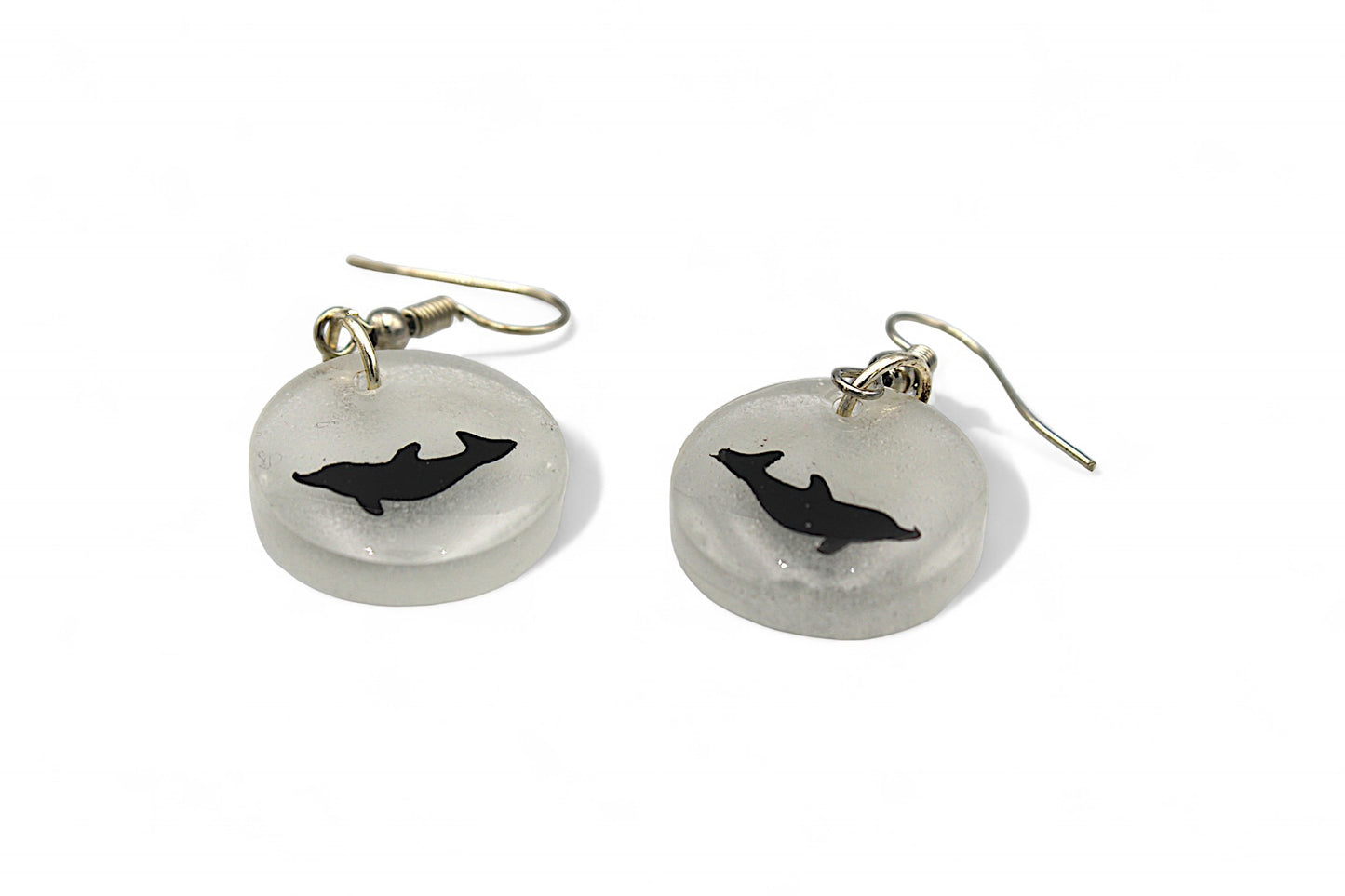 Boucles d'oreilles avec pendentifs fluorescents