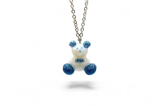 Ourson blanc et paillettes