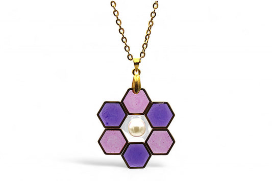 Fleur d'hexagones