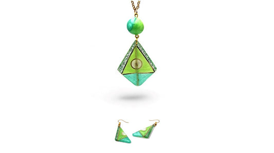 Losange et Triangle - Tons Verts