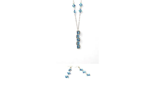 "Fleur de Cristal Bleu"