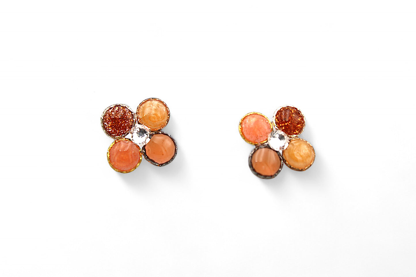 Parure Fleurie Orange