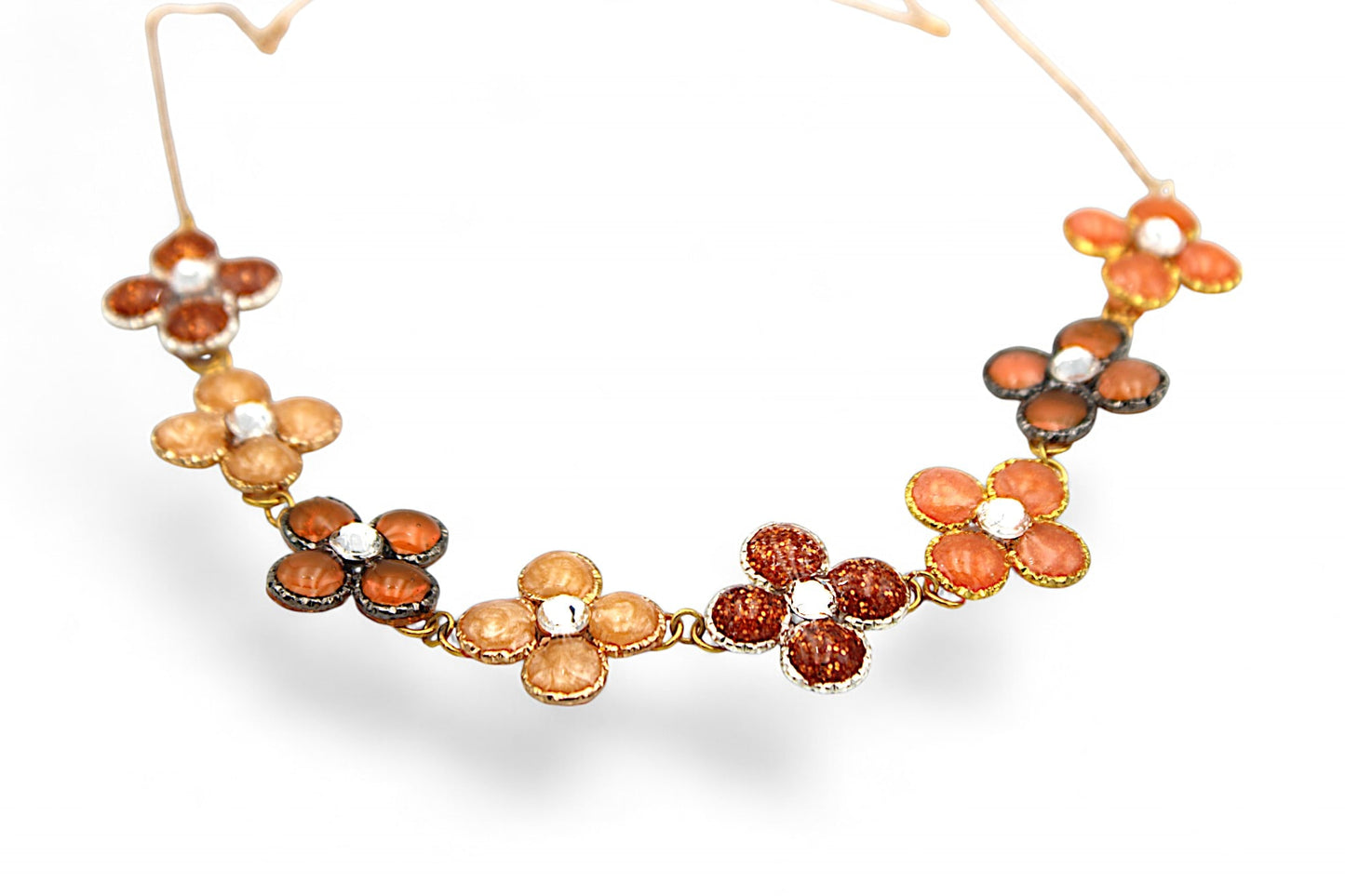 Parure Fleurie Orange