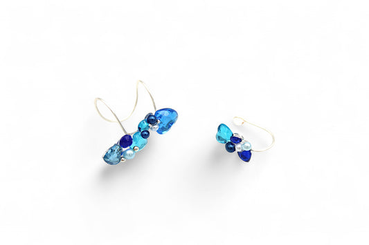 Bijoux d'oreilles "Cœurs De l'Océan"