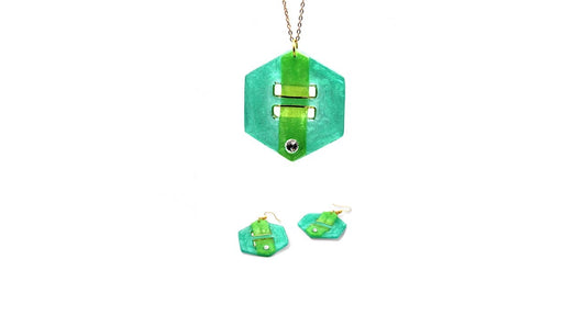 Hexagone Glissière Verte