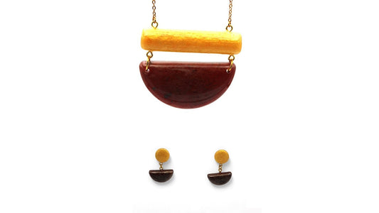 Parure Marron et Or