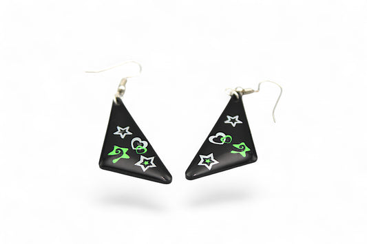 "Triangle Noir et Stickers"