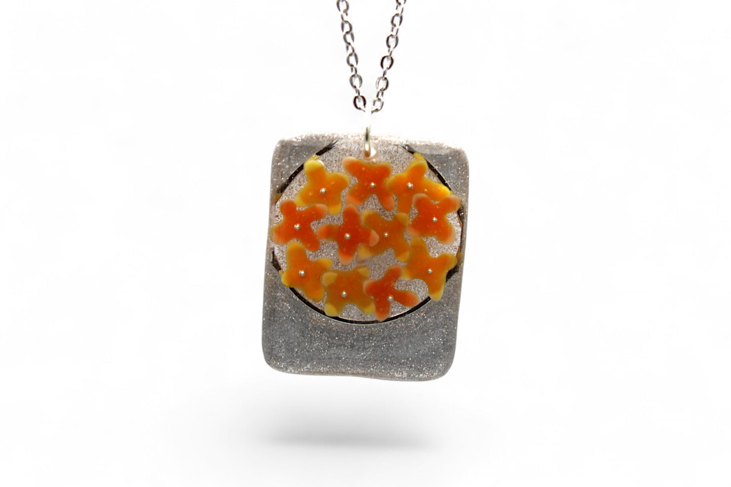 Éclat Floral Orangé