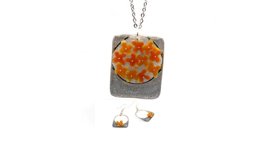 Éclat Floral Orangé