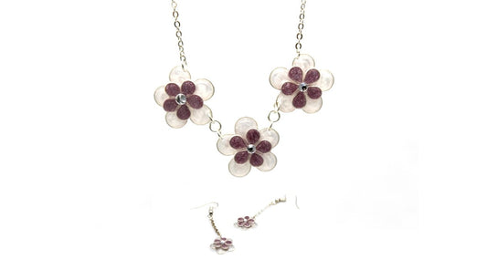 Fleurs Scintillantes violettes